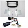 G.M. Production MASCHERINA RADIO NAVIGATORE GPS DOPPIO 2 DIN HYUNDAI I30 DA 2012 Comandi volante