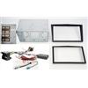 G.M. Production KIT MASCHERINA DOPPIO 2 DIN OPEL ASTRA H CORSA ZAFIRA + cavi e comandi volante