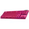Logitech G PRO X TKL LIGHTSPEED tastiera gaming wireless - MAGENTA - UK - TACTIL