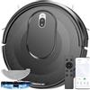 Vexilar W7 Robot Aspirapolvere Lavapavimenti 4000Pa,Serbatoio Acqua Elettrico 3 In 1, Robot Lavapavimenti e Aspirapolvere Controllo SIRI/APP/Alexa/IFTTT