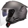 Ls2 Casco Moto Jet LS2 OF618 VERSO II SOLID Titanio Opaco