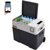 VEVOR Mini Frigorifero Portatile per Auto Congelatore 50L Schermo LED Digitale, Frigo Portatile Capienza 50L Campeggio Viaggio Auto Schermo di Controllo, Frigo Portatile 12V/24V da Auto Camion Barca