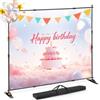 VEVOR Banner Stand 10`*8`Supporto Sfondo Studio Fotografico Kit Supporto Fondale Background Portatile Supporto Stativo da Studiao Regolabile