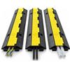VEVOR Canalina Passacavi Pedane Passacavo 3 Pezzi Per 101x24,5x5cm Passacavo A Pavimento In Gomma 2 Slot Capacità 5T Per Passacavo Per Pavimento