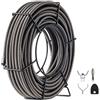 VEVOR Cavo di Scarico Cavo per Fognatura 15 m 1 cm Cavo di Pulizia per Drenaggio Coclea, Adatto per Toilette Intasata, Lavandino e Scarico a Pavimento a Casa, Ufficio