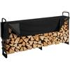 VEVOR Portalegna da Esterno per Legna da Ardere 259x36x117 cm con Copertura impermeabile 600D Oxford Legnaia Portalegna da Esterno per Camino Giardino Stoccaggio per Tronchi Interno/Esterno per Legna