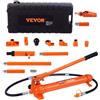 VEVOR Kit di Martinetto Idraulico Carico Max. 12 Tonn. Sollevatore Pompa per Riparazione Auto Corsa da 135 mm, Kit Utensili Sollevatore Idraulico Tipo d'Olio HV15 Cilindro Q235B Anello di Tenuta TPU