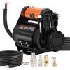 VEVOR Compressore d'Aria per Auto Veicoli Portatile 12V Pressione Massima 150PSI con Tubo 5,5m, Compressore a Secco ad Aria Portata Max. 100L / min Cavo di Alimenttazione 3m, Compressore 12V per Auto
