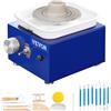 VEVOR Tornio per Ceramica Argilla 30W Diametro 6,5/10cm Velocità 300 giri/min Portante 1kg, Macchina per Ruota di Ceramica Fai-da-te Hobbista Bacino Staccabile Dimensioni Generali 51,5 x 40,5 x 36,5cm