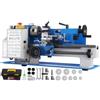 VEVOR Tornio Per Metallo, Velocità 50-2250 RPM 7x12 Pollici Tornio da Banco di Precisione, Mini Tornio a Velocità Variabile per La Lavorazione di Mini Parti di Precisione, L'Elaborazione di Campioni