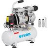 VEVOR Compressore d'Aria Senza Olio Ultra Silenzioso da 2 Galloni, Compressore Silenziato con Motore in Rame Puro, Compressore d'Aria 550 W, Rumorosità meno 48 dB, Compressore d'aria Portatile