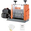 VEVOR Macchina Spellacavi Elettrica Potenza 60W in Lega di Alluminio Calibro tra 1,5-25 mm, Macchinetta Spellafili Elettrica per Cablaggio Cavi Elettrici 48 x 17 x 32cm, Macchina Elettrica Spellacavi