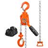 VEVOR Mini Paranco a Catena Manuale Altezza di Sollevamento 1,4m Capacità Carico Max. 0,5 Tonnellate Forza di Trazione 260N, Paranco a Catena Manuale per Sollevamento 0,5T in Acciaio al Carbonio G80