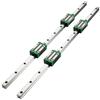 VEVOR Set di Guide per Cuscinetti Lineari, Modello HSR20 1700mm Guida Lineare, 2 Guide di Scorrimento Lineari con 4 Blocchi Cuscinetti e 1 Binario Filettato, Guida Lineare Ferroviaria Uso per Torni