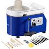 VEVOR Tornio per Ceramica Argilla con Pedale 350W Diametro 28cm Velocità 60-300 giri/min, Macchina Ruota di Ceramica Fai-da-te Hobbista Controllo Velocità Controllata 350W Livello Rumore entro 60 dB