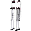 VEVOR Trampoli in Alluminio per Edilizia Altezza Regolabile 91,4-126,7cm Misura di Piedi 27-29cm, Trampoli in Alluminio per Lavori Interni Esterni Cartongessisti Muratori Pittori Spettacoli in Costume