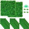 VEVOR 48 Pezzi Artificiale Pannello da Siepe di Bosso, 25,4 x 25,4 cm, Siepi Artificiali, Recinzione Artificiale Bosso, Edera Finta Effetto Realistico Decorazione Plastica Verde, Spessore da 4 cm