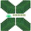 VEVOR 24 Pezzi Artificiale Pannello da Siepe di Bosso, 50,8 x 50,8 cm, Siepi Artificiali, Recinzione Artificiale Bosso, Edera Finta Effetto Realistico Decorazione Plastica Verde, Spessore da 4 cm