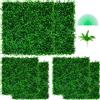 VEVOR Artificiale Pannello da Siepe di Bosso, 6 Pezzi, 50,8 x 50,8 cm, Siepi Artificiali, Recinzione Artificiale Bosso, Edera Finta Effetto Realistico Decorazione Plastica Verde, Spessore da 4 cm