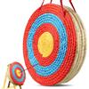 VEVOR Bersaglio da Tiro con l'Arco Portatile Diametro 50,8 cm, Bersaglio Portatile Paglia 5 Strati Spessore 10,16 cm per l'Allenamento Alta Visibilità, Bersaglio per Tiro con Arco Esterno Interno