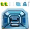 VEVOR Tenda di Verniciatura a Spruzzo Gonfiabile per Auto Moto SUV 2 Ventilatori 960W 750W Sistema di Filtrazione Filtro 3 Strati 6 Finestre d'Aerazione, Tenda Cabina per Verniciatura in Oxford 210D