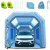 VEVOR Tenda di Verniciatura a Spruzzo Gonfiabile per Auto Moto SUV 2 Ventilatori 750W 480W Sistema di Filtrazione Filtro 3 Strati 6 Finestre d'Aerazione, Tenda Cabina per Verniciatura in Oxford 210D