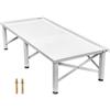VEVOR Lavatrice Standard Telaio Alzatina da 124x55x30cm a 2 Posti, Capacità di Carico 150kg Piedistallo per Lavatrice e Asciugatrice in Ferro, Base per Lavatrice Mobile a Piedistallo per Frigorifero