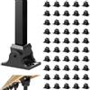 VEVOR Base per Ringhiera Quadrata 50 Pezzi Base per Pali Inclinati di Scale, Piastra Lega di Alluminio con Fori per Vite per Ringhiere Scale, Giunti a Torsione di Supporto in Metallo da 12,7mm, Nero