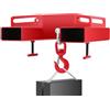 VEVOR Gancio Sollevatore Carrello Elevatore a Larghezza Forcella 360 mm, 3000KG / 6600 Libbre Grande Carrello Elevatore Sollevamento, Argano Sollevatore Gru Mobile con Gancio Girevole