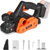 VEVOR Pialla a Mano Elettrica per Legno Senza Filo, Piallatrice a Mano Elettrica Senza Filo Larghezza da 82,55mm 16500 Giri/min, Piallatrice Elettrica per la Lavorazione del Legno Progetti Fai-da-Te