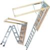 VEVOR Scaletta per soffitta pieghevole in alluminio regolabile portatile per soppalco a soffitto