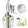 VEVOR Distillatore Caldaia per Acqua Distillata da 50L, Caldaia per Acqua Alcol Grappa Liquore da Distillazione, Serbatoio da Fermentazione per Fermentare Bevande Acqua Vino Liquore in Acciaio Inox