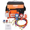 VEVOR Pompa Vuoto Condizionatori Kit Pompa a Vuoto Monostadio per Aria Condizionata di Automobili 180W Pressione 55-276 bar Kit Pompa Vuoto