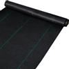 VEVOR Telo Pacciamatura Anti Erbacce, 91,4x2 m Copertura Resistente al Suolo del Paesaggio della Barriera dell'erbaccia Tessuta PP Resistente, 183 ㎡, Tessuto Geotessile per Giardino Colore Nero