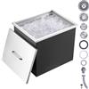 VEVOR Vaschetta per Ghiaccio da Incasso Capienza max. 77,9L circa Dimensioni 532x430x458 mm, Ghiacciaia da Incasso con Coperchio in Acciaio Inox Conservazione di Cubetti di Ghiaccio da Bar Feste Hotel