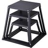 VEVOR Box Pliometrico 3 Pezzi 305/458/609 mm Piattaforma Pliometrica Carico 227 kg, Jump Box per Allenamento Fitness Crossfit per Salto Pliometrico Push-up Palestra, Scatola per Salti Pliometrici