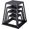 VEVOR Box Pliometrico 4 Pezzi 305/458/609/762 mm Piattaforma Pliometrica Carico 227 kg, Jump Box per Allenamento Fitness Crossfit per Salto Pliometrico Push-up Palestra, Scatola per Salti Pliometrici