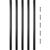 VEVOR Balaustra del Ponte Scale 101 PZ, 66x1,9 cm Balaustra Lega di Alluminio, Balaustra Nera con 202 Viti, Ringhiera per Ponte, Scala, Portico, Cortile, Balcone, Terrazza di Protezione da Recinzione