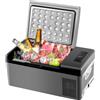VEVOR Frigoriferi Auto per Viaggi Picnic 15 L Frigoriferi Portatile Elettrico 45 W Mini Frigo Auto all'Aperto Campeggio Grigio e Nero Frigo Congelatore