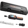 VEVOR Set di Chiavi per Cacciavite Dinamometrico da 1/4" 6,4 mm Gamma di Regolazione Coppia 0,3-8 N.m, Cacciavite Dinamometrico con Incremento 0,01Nm, Set Punte per Cacciavite Dinamometrico