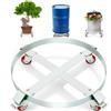 VEVOR Carrello Base Rotondo per Trasporto Bombole Fusto Vaso di Piante Carichi Pesanti Capienza Max. 454kg per Fusto di Capacità Max. 250 Litri, Carrello Circolare con Ruote per Trasporto Fusto Piante