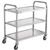 VEVOR Carrello multiuso a 3 livelli Carrello su ruote 95,3 x 50,8 x 95,8 cm 100 kg 6 ganci