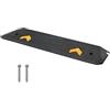 VEVOR Rampa per Soglia in Gomma Altezza 2,5 cm con Canale per Cavi Capacità Max. 15 Tonnellate per Veicoli, Rampa per Soglia Gradini Superficie Antiscivolo 113x24,1x2,5 cm, Rampa Soglia Antiscivolo