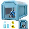 VEVOR Cabina di Verniciatura Gonfiabile in Tessuto Oxford 210D PVC, Spazio Esterno 4x2,5x2,2 m e Spazio Interna 3,6x1,7x1,8 m di Tenda di Vernice Gonfiabile della Cabina in Blu per Auto o Campeggio