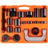VEVOR Kit di Pressatura per Giunto Sferico 21 Pezzi in Valigetta da Officina per Riparazione Veicoli in Materiale Acciaio al Carbonio per Auto 2WD/4WD, Kit Attrezzatura Giunti Sferici 21 Pz a Telaio C