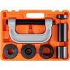 VEVOR Kit di Pressatura per Giunto Sferico 10 Pezzi in Valigetta da Garage Officina per Riparazione Veicoli in Materiale Acciaio al Carbonio per Auto 4WD, Kit Attrezzatura Giunti Sferici a Telaio C