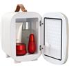 VEVOR Mini Frigorifero Portatile Bianco Capienza Max 4L Funzione Raffreddamento/Riscaldamento Intervallo Temperatura 18°C/50°C piccolo frigorifero