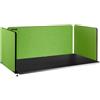 VEVOR Pannelli Fonoassorbenti, 60'' 3 Pannelli Isolamento Acustico, Pannello Divisorio da Scrivania in Fibra di Poliestere, Colore Verde Ghiaia, Divisorio Acustico da Scrivania, per Uffici, Sale