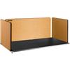 VEVOR Fonoassorbente Pannello Divisorio da Scrivania, 3PZ Fonoassorbente Divisorio, 152x61cm Pannelli Fonoassorbenti in Fibra di Poliestere, Pannello Divisorio per Ufficio, Biblioteca, Colore Giallo