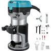 VEVOR Rifilatore Fresatrice Verticale per Legno Elettrica, 220V 710W Velocità 13000-33000 RPM Fresatrice Rifilatore Multifunzione per Scanalatura del Legno, Formatura di Bordi, Intaglio del Legno